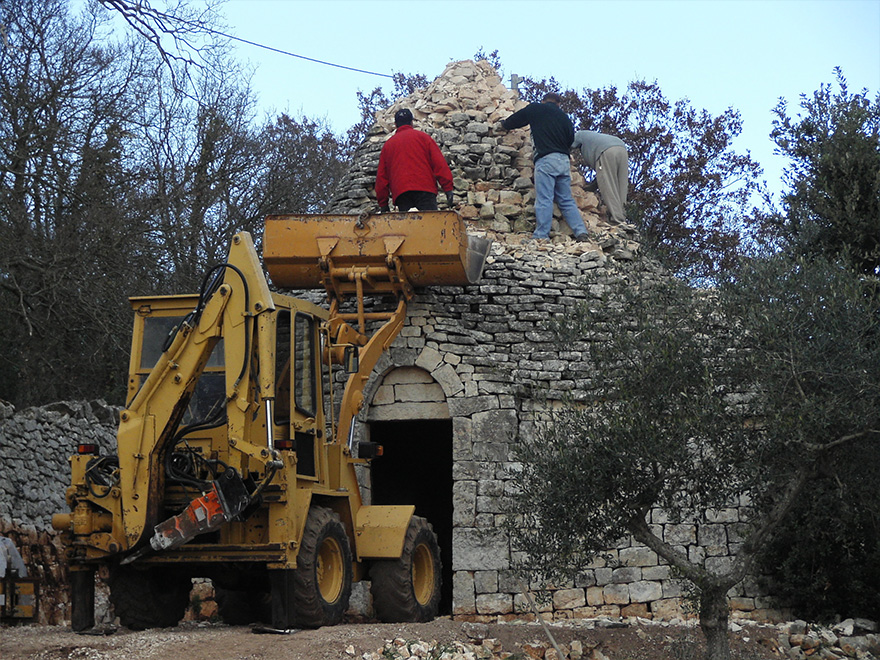 Inizio Lavori - Beginning of the intervention - Début des travaux